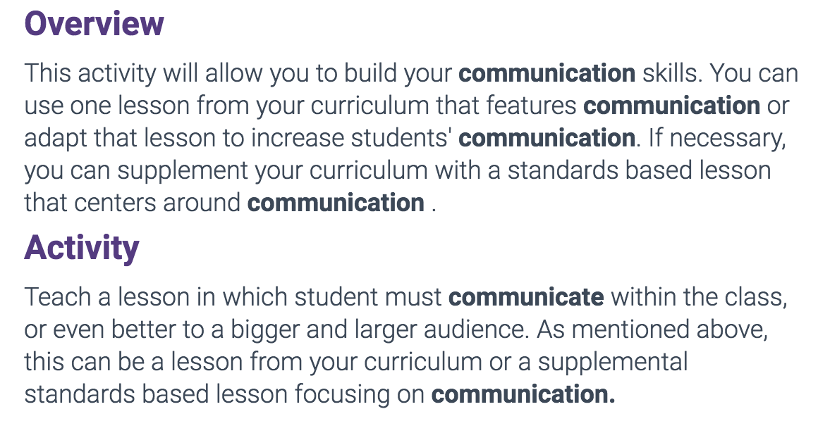  Alisal Union School District, Communication Lesson 