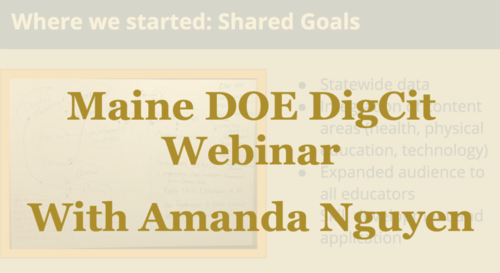 Maine DOE DigCit Webinar